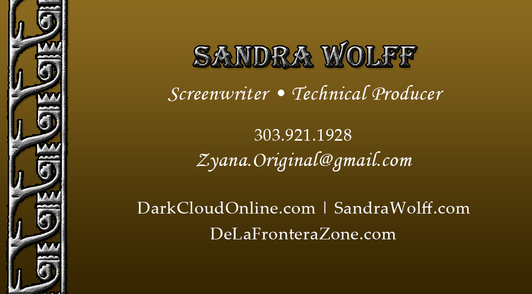 Front of Sandra Wolff business card