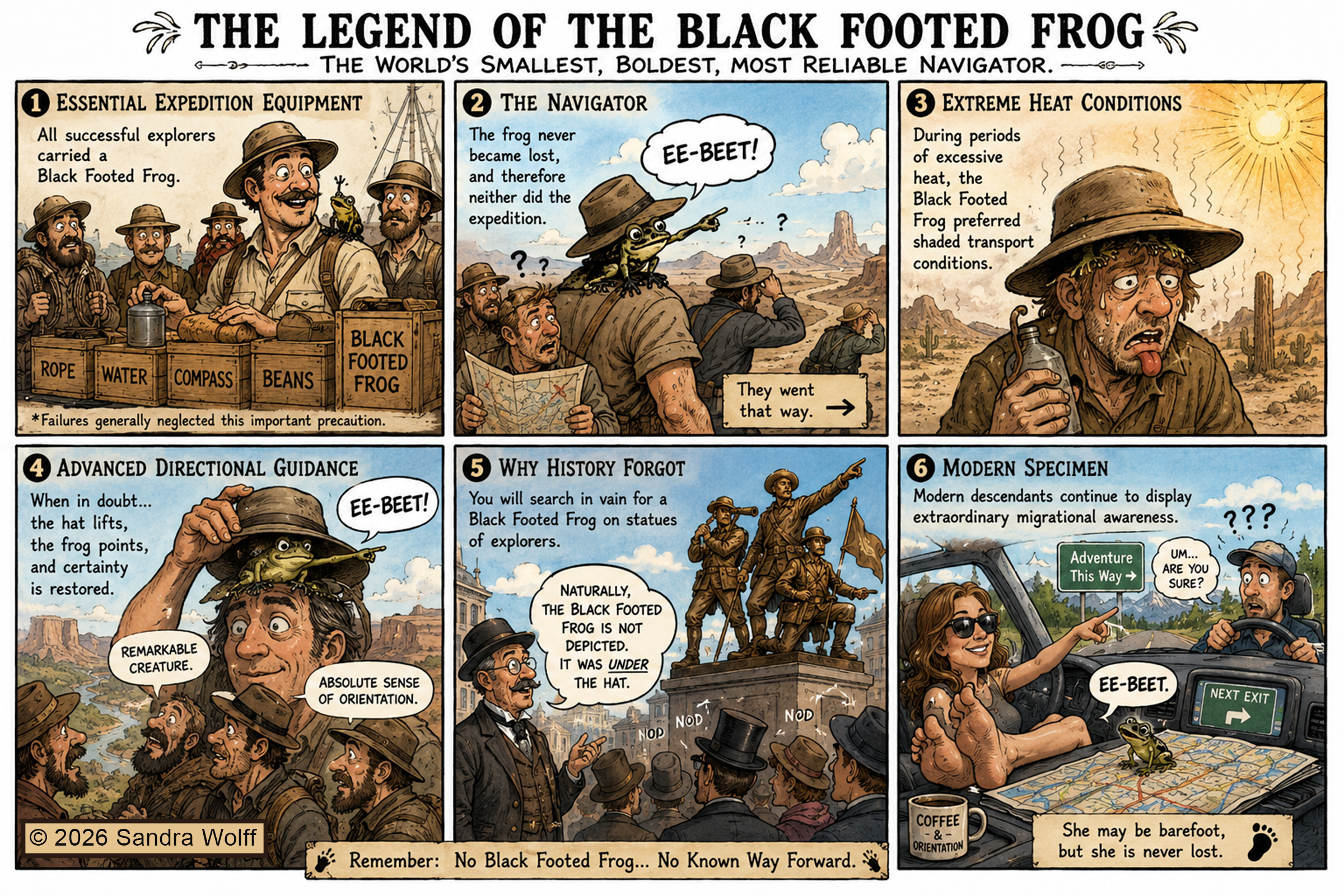 Tale of Black Footed Frog